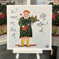 Postkarte " Wer anderen eine Blume sät.....blüht selber auf"