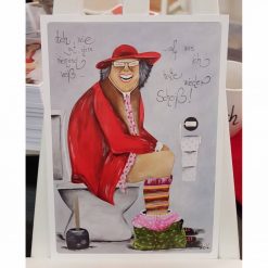 Postkarte "Ach wie gut das niemand weiß....auf was ich heute wieder Scheiß"
