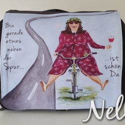 Kulturtasche "Bin gerade etwas neben der Spur...IST SCHÖN DA"