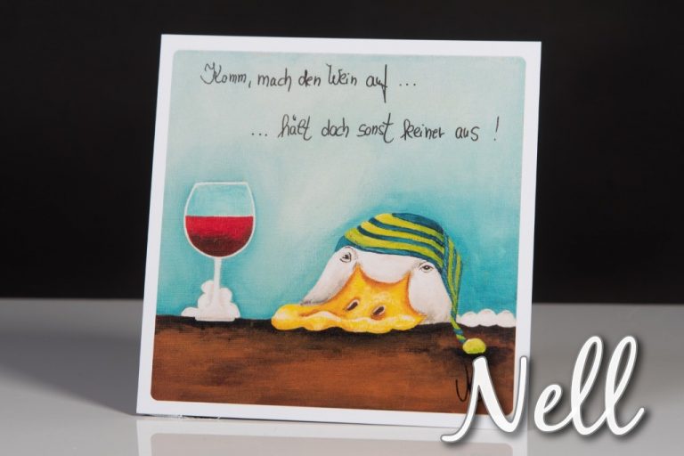 Witziges Retro Blechschild "Mach Den Wein Auf..." - 28x12 Cm, Metall, Perfekt Zum Dekorieren & Verschenken