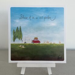 Postkarte " Zuhause ist da, wo wir parken" WOHNWAGEN