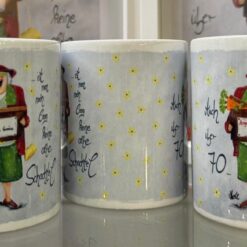 Tasse " Auch über 70 ...ist man noch lang keine alte Schachtel"