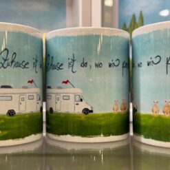 Tasse (Wohnmobil) "Zuhause ist da, wo wir parken"