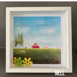 Bild    25cm x 25cm   " Zuhause ist da, wo wir parken" Wohnwagen