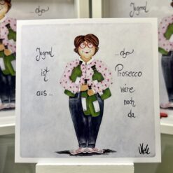 Postkarte       "Jugend ist aus.....aber Prosecco wäre noch da"