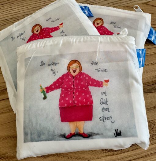 Einkaufstasche/Shoppingbag        "Mein perfekter Tag: Keine Termine und leicht einen sitzen"