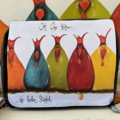 Kulturtasche "Ich liebe Hühner...die kacken Frühstück"
