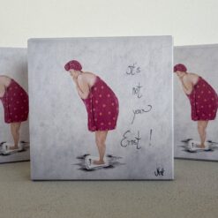 HOLZBILD   10cm x 10cm   "It's not your Ernst!"
