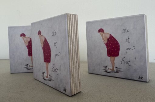 HOLZBILD   10cm x 10cm   "It's not your Ernst!" – Bild 3