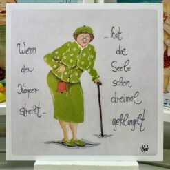 Postkarte       "Wenn der Körper streikt.....hat die Seele schon dreimal geklingelt"