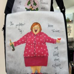 Tasche/Umhängetasche  (groß)  "Mein perfekter Tag: keine Termine und leicht einen sitzen"