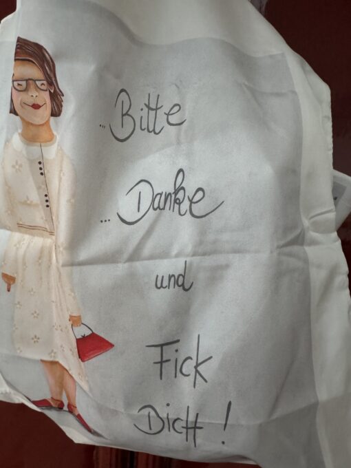 Einkaufstasche/Shoppingbag        "Man sagt ja viel zu selten.....BITTE......DANKE   und   FICK DICH!" – Bild 6