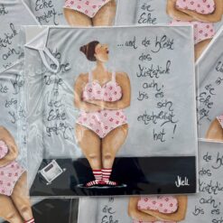 Microfaserputztuch Für Brille u. Handy  36cm x 36cm    "Ich hab meine Waage in die Ecke gestellt.....und da bleibt das Miststück auch, bis es sich entschuldigt hat!"