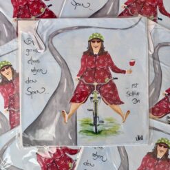 Microfaserputztuch für Brille u. Handy  36cm x 36cm    "Bin gerade etwas neben der Spur....IST SCHÖN DA"