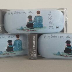 Brillenetui      (incl. Brillenputztuch)   "Gib dem Menschen einen Hund....und seine Seele bleibt gesund"