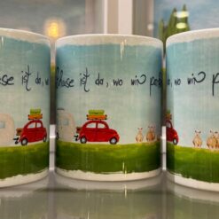 Tasse (Wohnwagen) "Zuhause ist da, wo wir parken"