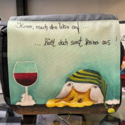 Kulturtasche "Komm, mach den Wein auf...hält doch sonst keiner aus!"