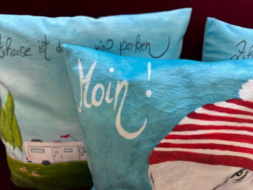 Kissen 40cm x 40cm      "Moin!" – Bild 3